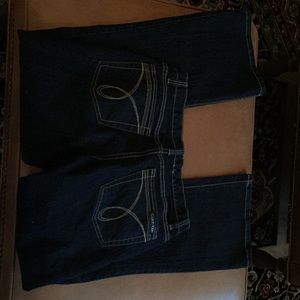 Calvin klein flare leg jean size 6. NWOT